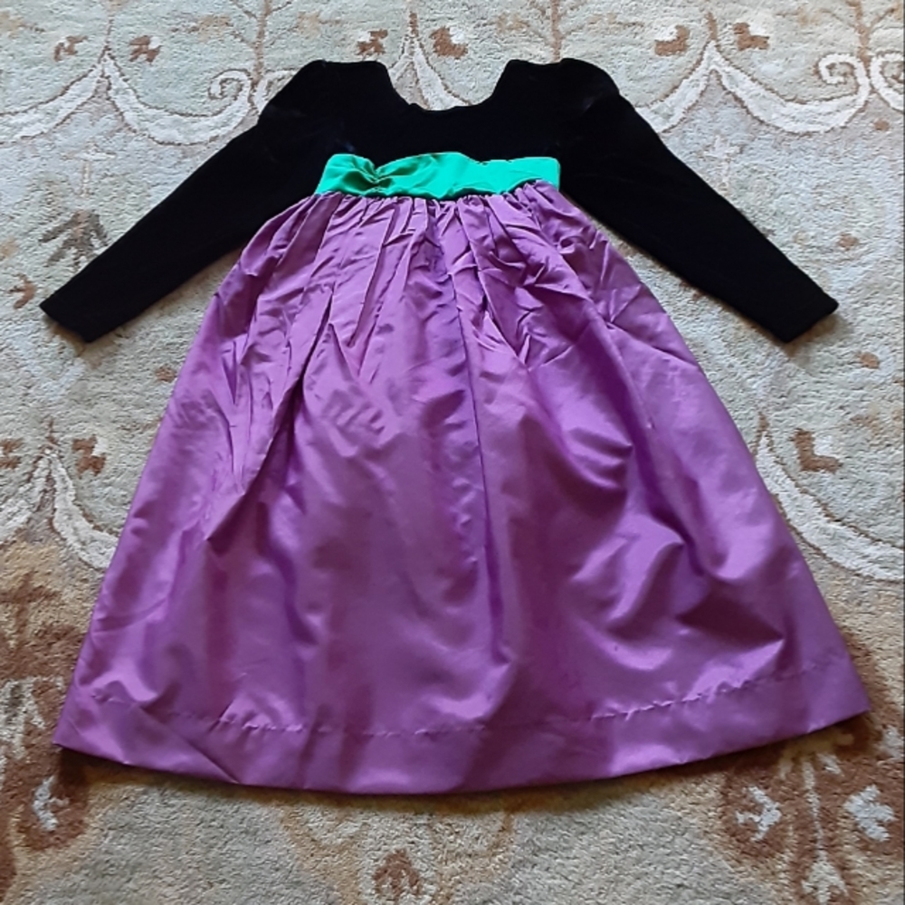 Hartstrings Velvet Top Dress Girls 6X